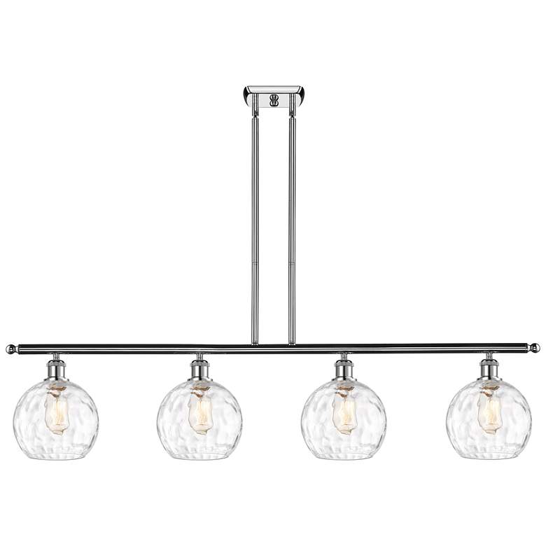 Image 1 Ballston Athens Water 8" 4 Light 48" Island Light - Chrome - Clea