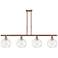 Ballston Athens Water 8" 4 Light 48" Island Light - Copper - Clea