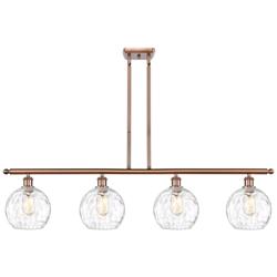 Ballston Athens Water 8" 4 Light 48" Island Light - Copper - Clea