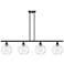 Ballston Athens Water 8" 4 Light 48" Island Light - Matte Black -