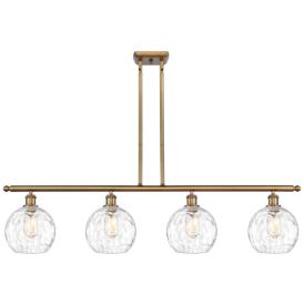 Ballston Athens Water 8" 4 Light 48" LED Island Light - Brass - C Ballston Athens Water 8" 4 Light 48" LED Island Light - Brass - C