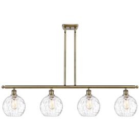 Ballston Athens Water 8" 4 Light 48" LED Island Light - Brass - C Ballston Athens Water 8" 4 Light 48" LED Island Light - Brass - C