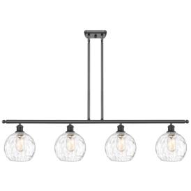 Ballston Athens Water 8" 4 Light 48" LED Island Light - Matte Bla Ballston Athens Water 8" 4 Light 48" LED Island Light - Matte Bla