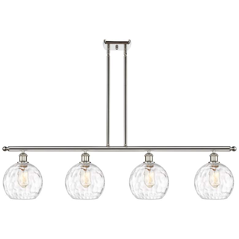 Image 1 Ballston Athens Water 8" 4 Light 48" LED Island Light - Polished