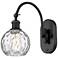 Ballston Athens Water Glass 12" High Matte Black Wall Sconce