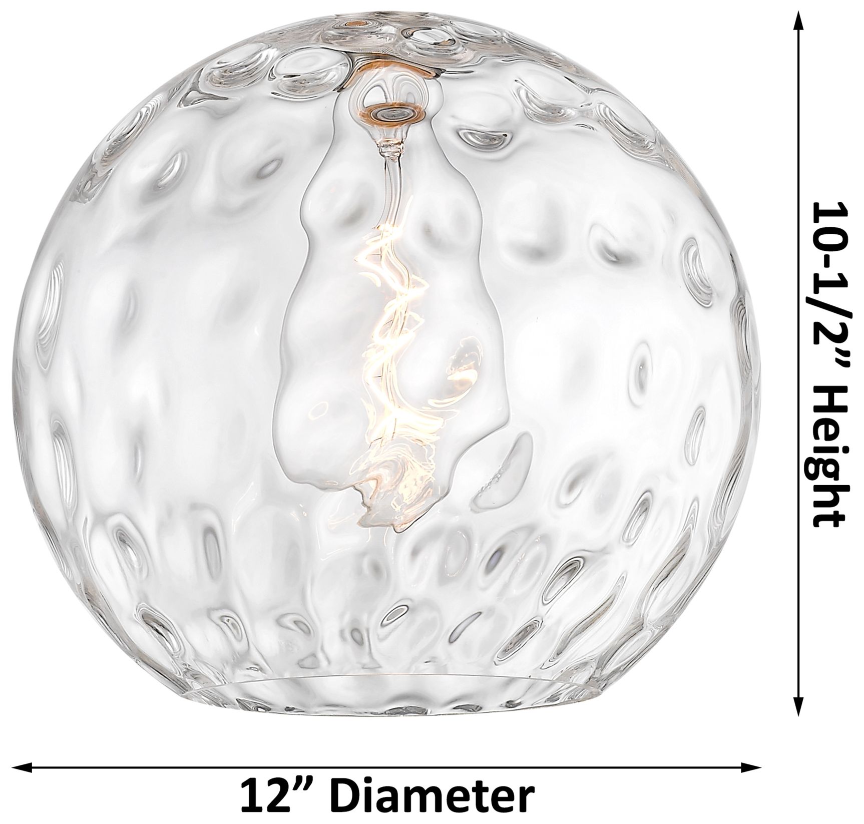 Image 6 Ballston Athens Water Glass 12" LED Mini Pendant -Bronze - Clear more views