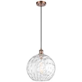 Ballston Athens Water Glass 12" LED Mini Pendant - Copper - Clear Ballston Athens Water Glass 12" LED Mini Pendant - Copper - Clear