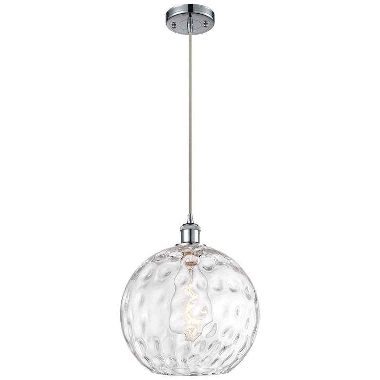 Image 1 Ballston Athens Water Glass 12" LED Mini Pendant - Polished Chrome - C
