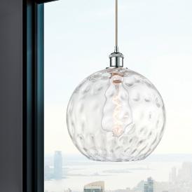 Ballston Athens Water Glass 12" LED Mini Pendant - Polished Chrome - C Ballston Athens Water Glass 12" LED Mini Pendant - Polished Chrome - C