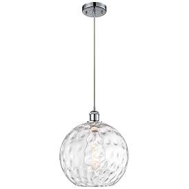 Image1 of Ballston Athens Water Glass 12" Mini Pendant - Polished Chrome - Clear