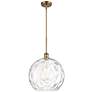 Ballston Athens Water Glass 13"W Brushed Brass Pendant Light
