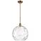 Ballston Athens Water Glass 13"W Brushed Brass Pendant Light