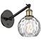 Ballston Athens Water Glass 6" Incandescent Sconce - Black Brass