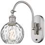 Ballston Athens Water Glass 6" Incandescent Sconce - Nickel - Clear Sh