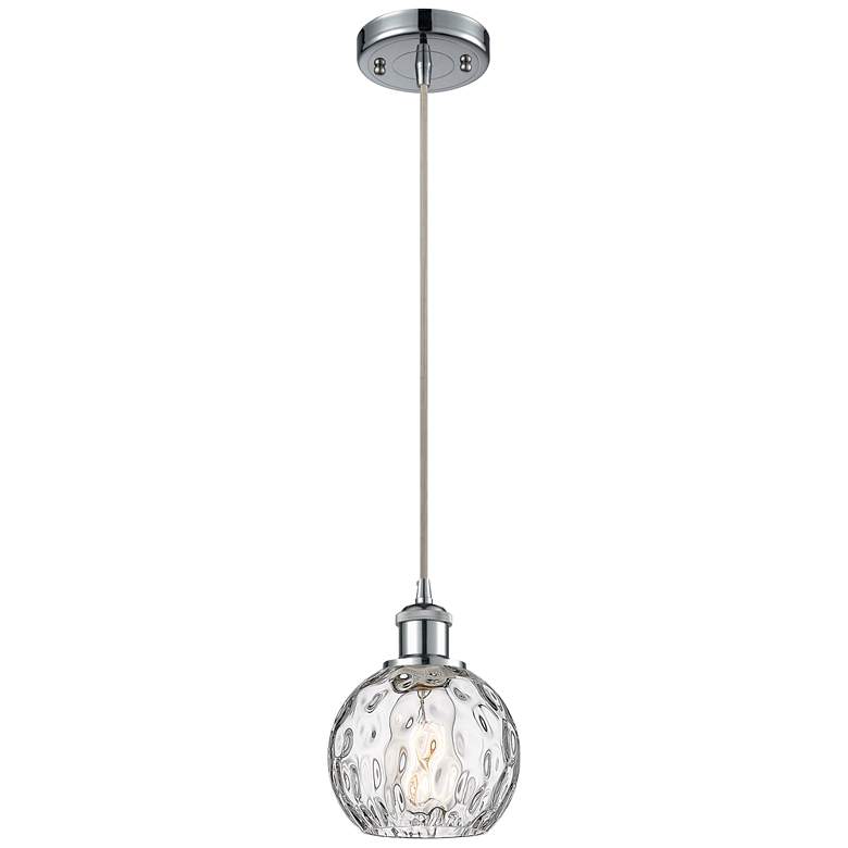 Image 1 Ballston Athens Water Glass 6" LED Mini Pendant - Polished Chrome - Cl