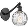 Ballston Athens Water Glass 6" LED Sconce - Black Finish - Clear Shade