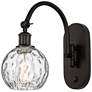Ballston Athens Water Glass 6" LED Sconce - Bronze Finish - Clear Shad