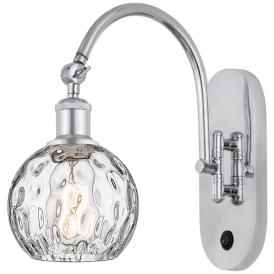 Ballston Athens Water Glass 6" LED Sconce - Chrome Finish - Clear Shad Ballston Athens Water Glass 6" LED Sconce - Chrome Finish - Clear Shad