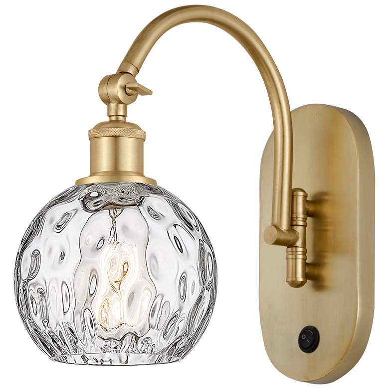 Image 1 Ballston Athens Water Glass 6" LED Sconce - Gold Finish - Clear Shade