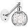 Ballston Athens Water Glass 6" LED Sconce - White & Chrome - Clear