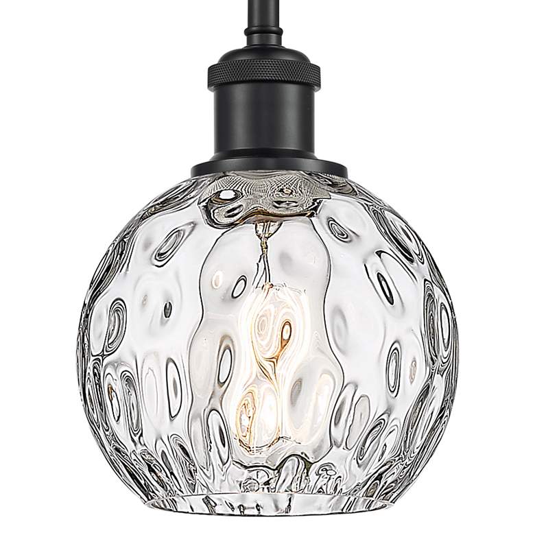 Image 2 Ballston Athens Water Glass 6"W Matte Black LED Mini Pendant more views