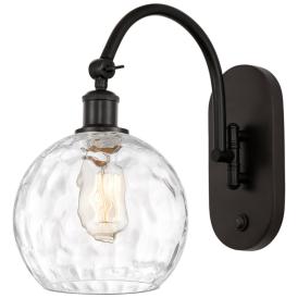 Ballston Athens Water Glass 8" Incandescent Sconce - Bronze - Clear Sh Ballston Athens Water Glass 8" Incandescent Sconce - Bronze - Clear Sh