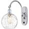 Ballston Athens Water Glass 8" Incandescent Sconce - Chrome - Clear Sh