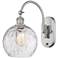 Ballston Athens Water Glass 8" Incandescent Sconce - Nickel - Clear Sh