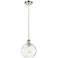 Ballston Athens Water Glass 8" LED Mini Pendant - Polished Nickel - Cl
