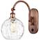 Ballston Athens Water Glass 8" LED Sconce - Copper Finish - Clear Shad