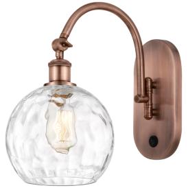 Ballston Athens Water Glass 8" LED Sconce - Copper Finish - Clear Shad Ballston Athens Water Glass 8" LED Sconce - Copper Finish - Clear Shad