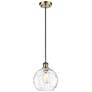 Ballston Athens Water Glass 8" Mini Pendant - Brass - Clear