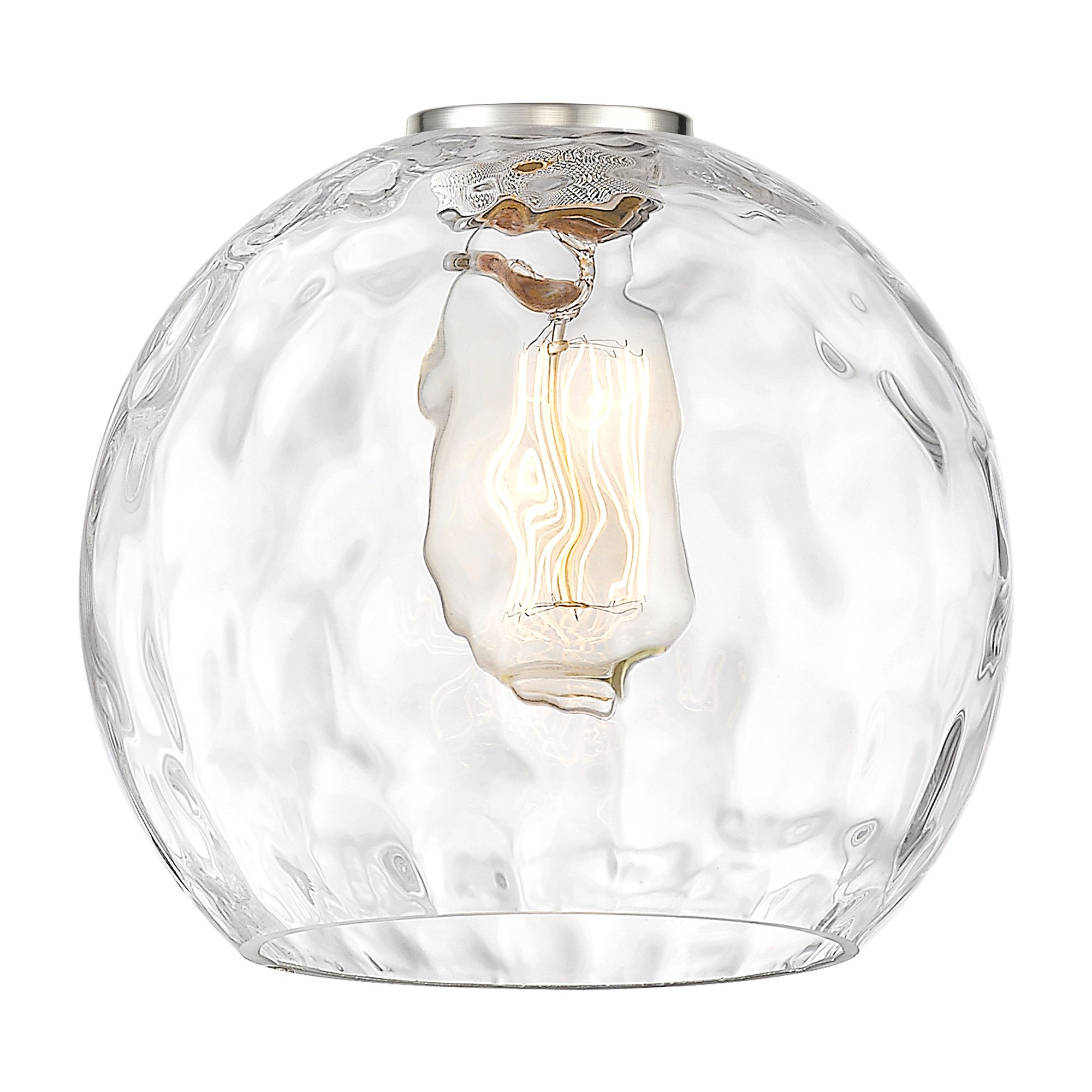 Image 4 Ballston Athens Water Glass 8" Mini Pendant - Polished Nickel - Clear more views