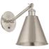 Ballston Ballston Cone 13.75"H Brushed Satin Nickel Sconce w/  Nickel