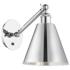 Ballston Ballston Cone 8" LED Sconce - Chrome Finish - Chrome Shade