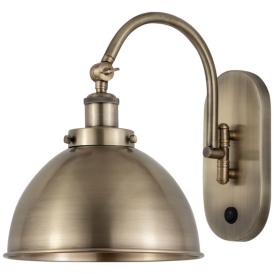 Ballston Ballston Urban 10" Incandescent Sconce - Brass - Brass Shade Ballston Ballston Urban 10" Incandescent Sconce - Brass - Brass Shade