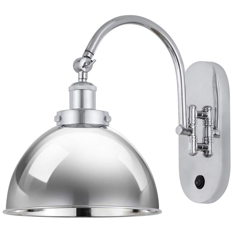 Image 1 Ballston Ballston Urban 10" Incandescent Sconce - Chrome - Chrome Shad