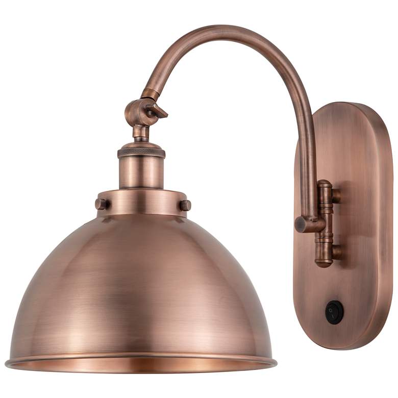 Image 1 Ballston Ballston Urban 10 inch Incandescent Sconce - Copper - Copper Shad