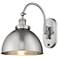 Ballston Ballston Urban 10" Incandescent Sconce - Nickel - Nickel Shad