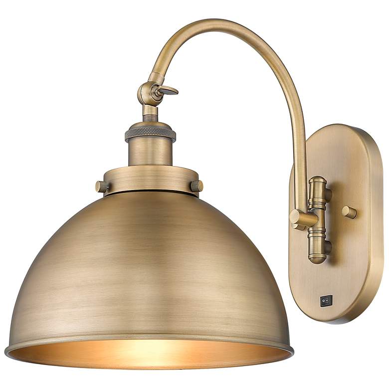 Image 1 Ballston Ballston Urban 10" LED Sconce - Brass Finish - Brass Shade