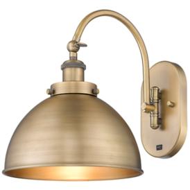 Ballston Ballston Urban 10" LED Sconce - Brass Finish - Brass Shade Ballston Ballston Urban 10" LED Sconce - Brass Finish - Brass Shade