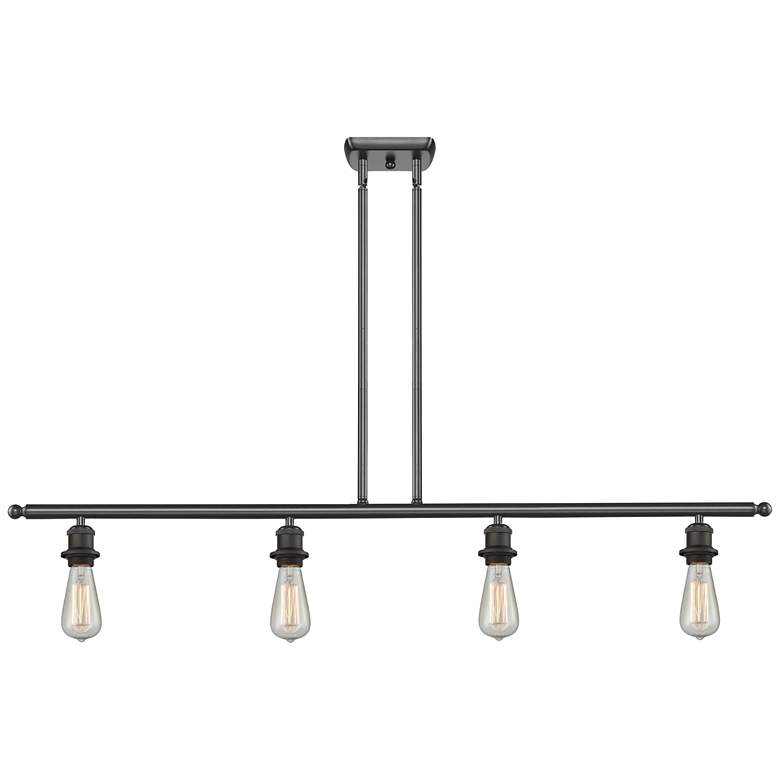 Image 1 Ballston Bare Bulb 5" 4 Light Oil Rubbed Bronze LED Island Light