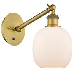 Ballston Belfast 10 1/2" High Brushed Brass Wall Sconce