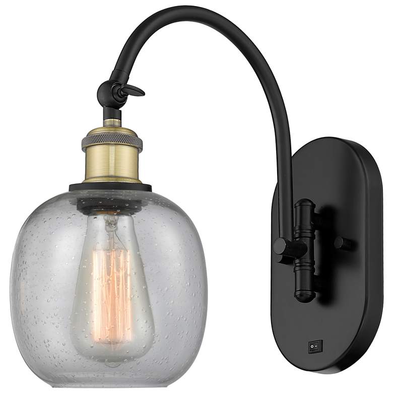 Image 1 Ballston Belfast 6" Incandescent Sconce - Black Brass Finish - Seedy S