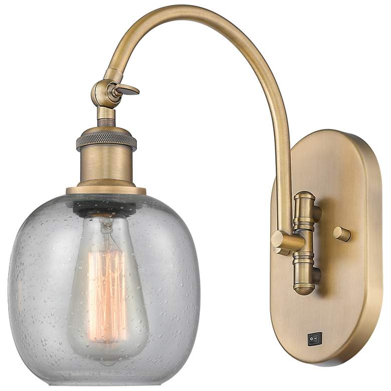 Image 1 Ballston Belfast 6" Incandescent Sconce - Brass Finish - Seedy Shade