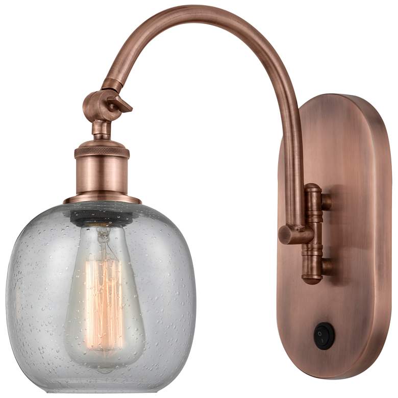 Image 1 Ballston Belfast 6" Incandescent Sconce - Copper Finish - Seedy Shade