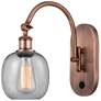 Ballston Belfast 6" Incandescent Sconce - Copper Finish - Seedy Shade