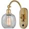 Ballston Belfast 6" Incandescent Sconce - Gold Finish - Clear Crackle 