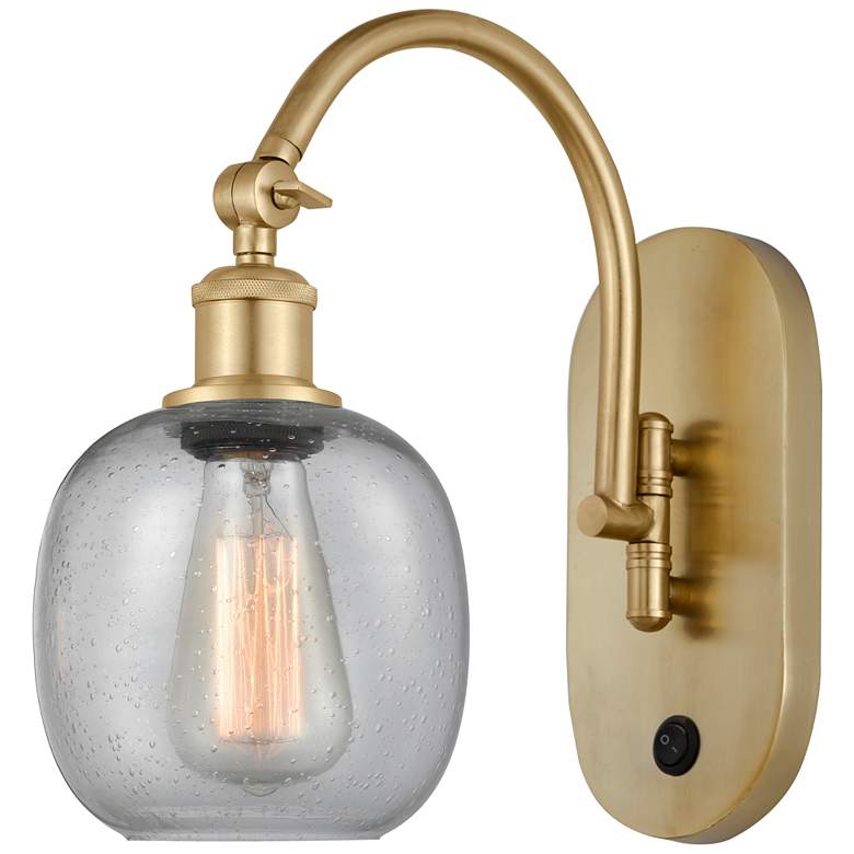 Image 1 Ballston Belfast 6" Incandescent Sconce - Gold Finish - Seedy Shade