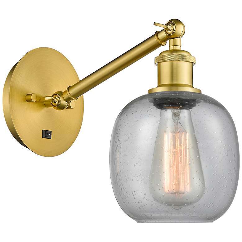 Image 1 Ballston Belfast 6" Incandescent Sconce - Gold Finish - Seedy Shade